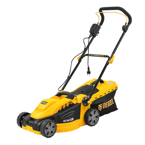 Газонокосилка электрическая GM-1600, 1600 Вт, ширина 36 см, 3 уровя, травосборник 35 л. Denzel по ценам производителя в Уфе с доставкой по всей России