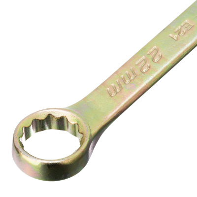 Ключ комбинированный, 22 мм, желтый цинк Сибртех по ценам производителя в Уфе с доставкой по всей России