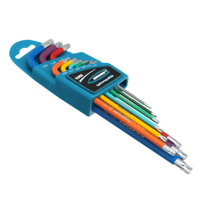Набор ключей имбусовых Torx -TT, 9 шт: T10-T50, магнит, S2, экстра-длинные, хром/краска 9 шт Gross по ценам производителя в Уфе с доставкой по всей России