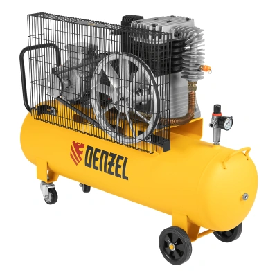 Компрессор воздушный, ременный привод BCI4000-T/100, 4.0 кВт, 100 литров, 690 л/мин Denzel по ценам производителя в Уфе с доставкой по всей России
