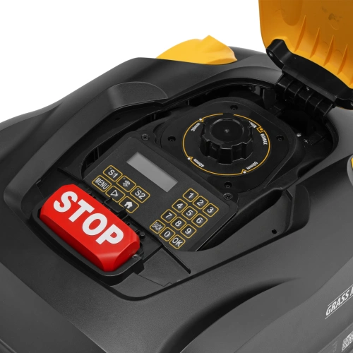 Робот-газонокосилка Grass Master 1000  1000м², 3Ач, 28V, LCD дисплей, Wi-Fi Denzel по ценам производителя в Уфе с доставкой по всей России