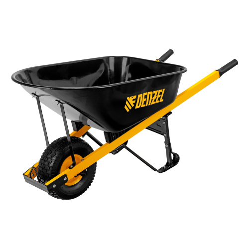 Тачка строительная, усиленная, объем 140 л, 230 кг, колесо 15х6.00-6 Denzel по ценам производителя в Уфе с доставкой по всей России