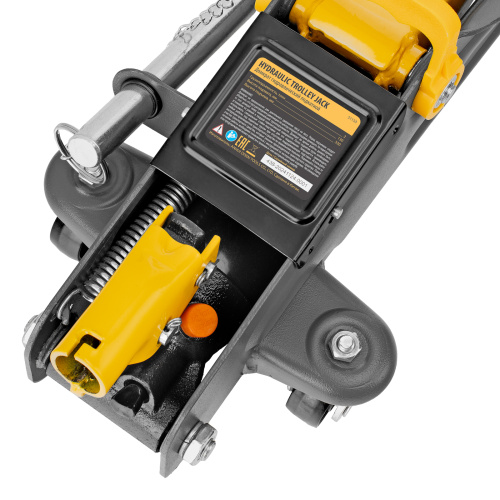 Домкрат гидравлический подкатной с фиксатором, 2 т, 130-330 мм Denzel по ценам производителя в Уфе с доставкой по всей России