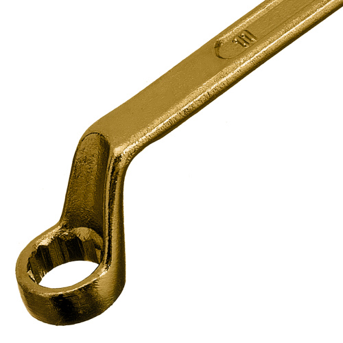 Ключ накидной, 10 х 11 мм, желтый цинк Сибртех по ценам производителя в Уфе с доставкой по всей России