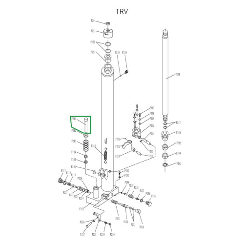 Шток нагнетательный гидроузла для TRV1020 по ценам производителя в Уфе с доставкой по всей России