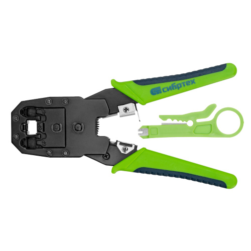 Клещи для обжима телефонных и компьютерных клемм 4P, 6P, 8P, функция обрезания проводов Сибртех по ценам производителя в Уфе с доставкой по всей России