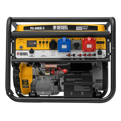 Генератор бензиновый PS 90 ED-3, 9.0 кВт, переключение режима 230 В/400 В, 25 л, электростартер Denzel по ценам производителя в Уфе с доставкой по всей России