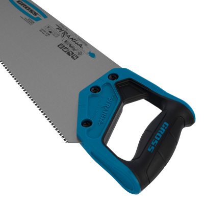 Ножовка по дереву "Piranha", 500 мм, 11-12 TPI, зуб-3D, каленый зуб, двухкомпонентная рукоятка Gross по ценам производителя в Уфе с доставкой по всей России