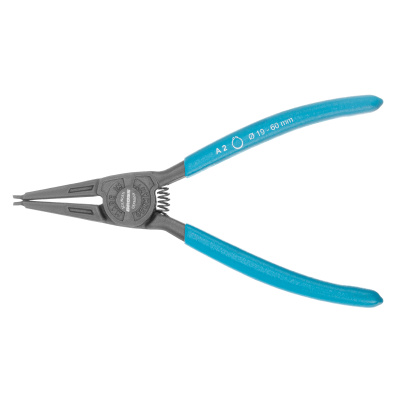 Съемник, 175 мм, для внешних стопорных колец (19-60 мм) прямые губки (разжим) Gross по ценам производителя в Уфе с доставкой по всей России