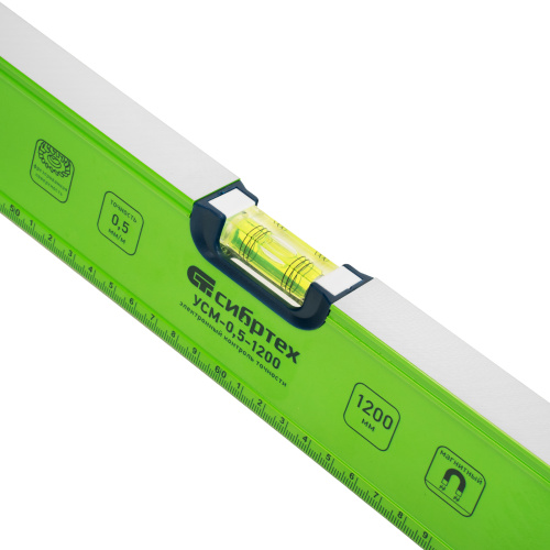 Уровень алюминиевый УСМ-0,5-1200, фрезерованный, 3 глазка, магнитный, рукоятки, 1200 мм Сибртех по ценам производителя в Уфе с доставкой по всей России