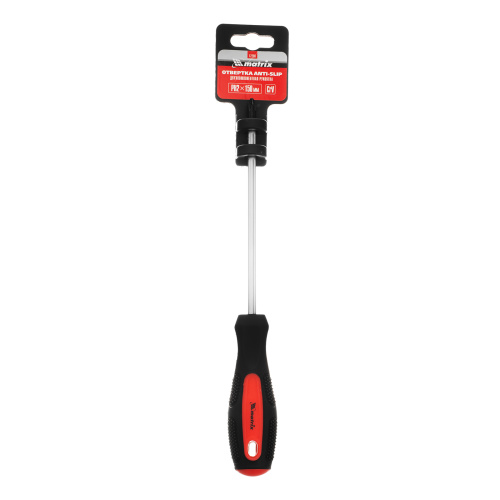 Отвертка Anti-Slip, PH2 х 150 мм, CrV, двухкомпонентная рукоятка Matrix по ценам производителя в Уфе с доставкой по всей России