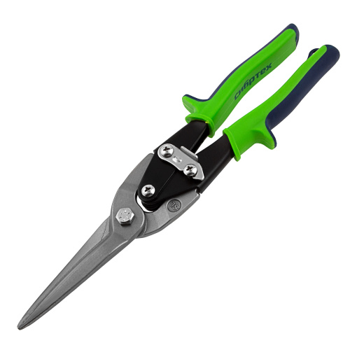 Ножницы по металлу, удлиненные, 285 мм, пряморежущие, двухкомпонентные обрезиненные рукоятки Сибртех по ценам производителя в Уфе с доставкой по всей России