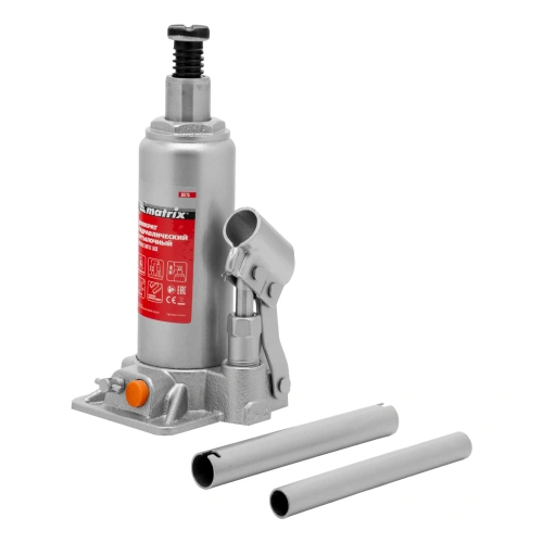Домкрат гидравлический бутылочный, 4 т, h подъема 194-372 мм, в пластиковом кейсе Matrix по ценам производителя в Уфе с доставкой по всей России