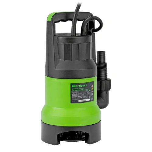 Дренажный насос для грязной воды СДН800-35, 800 Вт, напор 9 м, 13500 л/ч Сибртех по ценам производителя в Уфе с доставкой по всей России