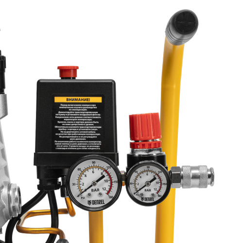 Компрессор воздушный DC1500/24, прямой привод, 1.5 кВт, 24 литра, 220 л/мин Denzel по ценам производителя в Уфе с доставкой по всей России