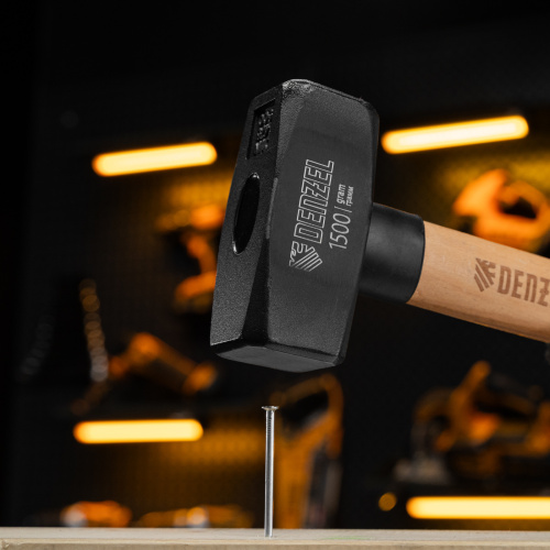 Кувалда, 1500 г, кованая головка, буковая рукоятка Denzel по ценам производителя в Уфе с доставкой по всей России