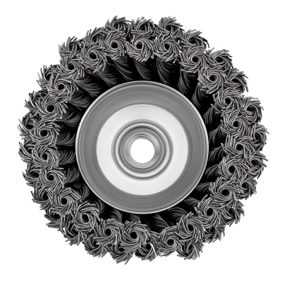 Щетка для УШМ, 125 мм, М14, "чашка", двухрядная, крученая проволока 0.8 мм Matrix по ценам производителя в Уфе с доставкой по всей России