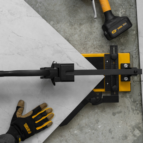 Плиткорез рельсовый 1000х16мм, каретка на подш., стальная станина, усил. рукоятка-пенал Denzel по ценам производителя в Уфе с доставкой по всей России