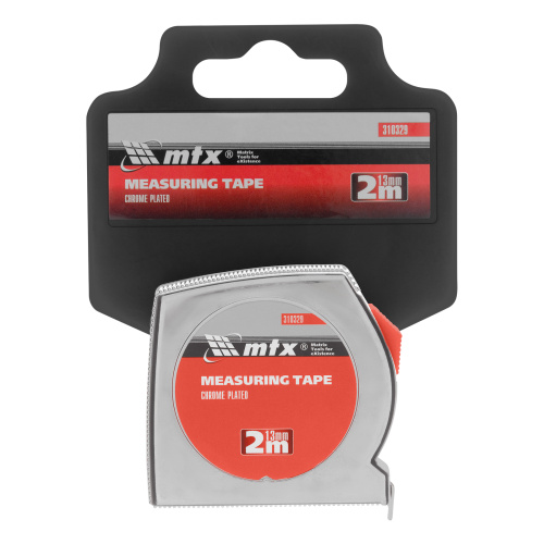 Рулетка Chrom, 2 м x 13 мм, хромированный корпус MTX по ценам производителя в Уфе с доставкой по всей России