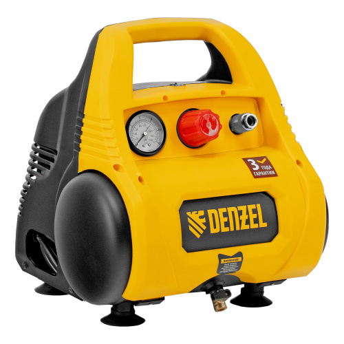 Компрессор воздушный безмасляный РС 1/6-180,1, 1 кВт, 180 л/мин, 6 л Denzel по ценам производителя в Уфе с доставкой по всей России