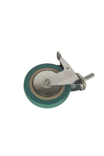 Колесо аппаратное поворотное SCtgb 55 125 мм с болтом и тормозом (N) по ценам производителя в Уфе с доставкой по всей России