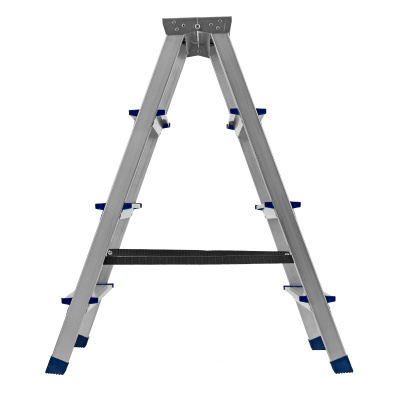 Стремянка двусторонняя 4 ступени, алюминиевая, Сибртех по ценам производителя в Уфе с доставкой по всей России