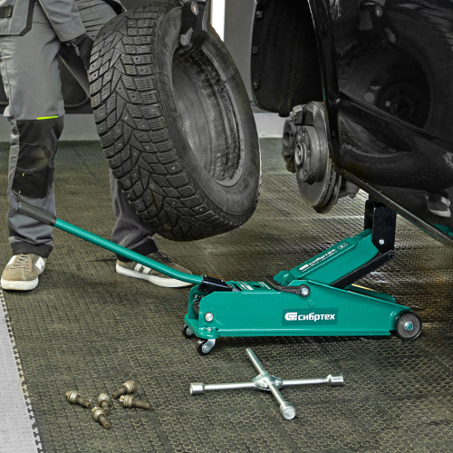 Домкрат гидравлический подкатной, 3 т, 192-532 мм, SUV Сибртех по ценам производителя в Уфе с доставкой по всей России