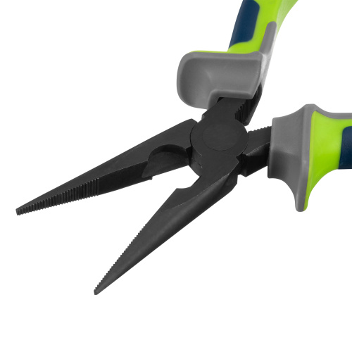 Длинногубцы прямые 160 мм, фосфатирование, трехкомпонентные рукоятки Сибртех по ценам производителя в Уфе с доставкой по всей России