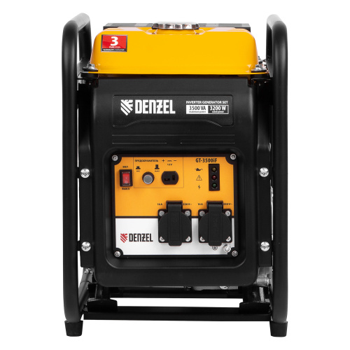Генератор инверторный GT-3500iF, 3.5 кВт, 230 В, бак 5 л, открытый корпус, ручной старт Denzel по ценам производителя в Уфе с доставкой по всей России