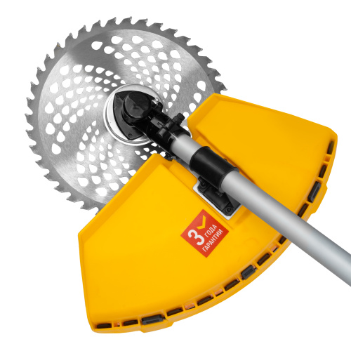 Триммер бензиновый DT-52E, 52 см3, неразъемная штанга, электростартер, состоит из 2 частей Denzel по ценам производителя в Уфе с доставкой по всей России