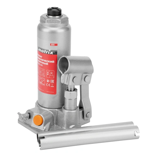 Домкрат гидравлический бутылочный, 2 т, h подъема 181-345 мм Matrix по ценам производителя в Уфе с доставкой по всей России