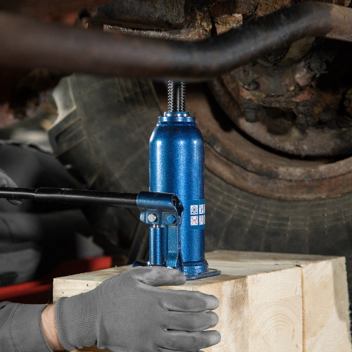 Домкрат гидравлический бутылочный, 8 т, h подъема 222-447 мм Stels по ценам производителя в Уфе с доставкой по всей России