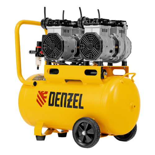 Компрессор безмасляный, малошумный DLS 2200/50, 2200 Вт, 2x1100, 50 л, 380 л/мин Denzel по ценам производителя в Уфе с доставкой по всей России