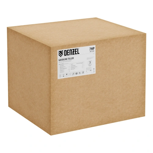 Мотоблок DPT-370S, 7 л.с., ремен.сцеп, фрез 3х4, ШОМ, передачи 3В/1Н Denzel по ценам производителя в Уфе с доставкой по всей России