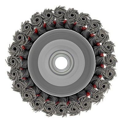 Щетка для УШМ, 100 мм, М14, "чашка", крученая проволока 0.8 мм Matrix по ценам производителя в Уфе с доставкой по всей России