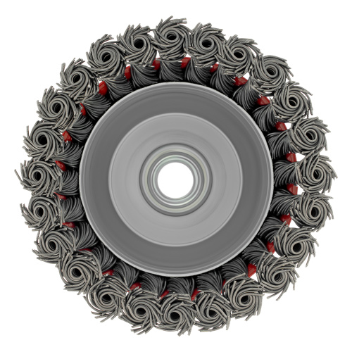 Щетка для УШМ, 100 мм, М14, "чашка", крученая проволока 0.8 мм Matrix по ценам производителя в Уфе с доставкой по всей России