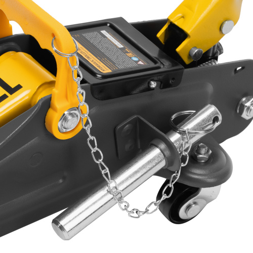 Домкрат гидравлический подкатной с фиксатором, 2,8 т, 135-385 мм Denzel по ценам производителя в Уфе с доставкой по всей России