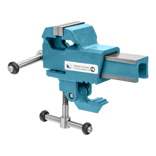 Тиски слесарные, 63 мм, крепление для стола, винтовой зажим (Глазов) по ценам производителя в Уфе с доставкой по всей России