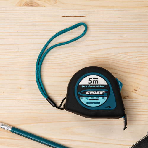 Рулетка "Ergonomisch",5 м x 25 мм,магнитный обрезиненный зацеп Gross по ценам производителя в Уфе с доставкой по всей России