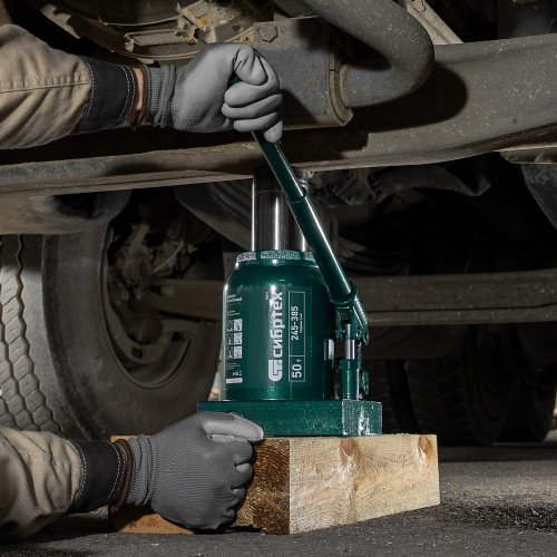 Домкрат гидравлический бутылочный, 50 т, 245-385 мм Сибртех по ценам производителя в Уфе с доставкой по всей России