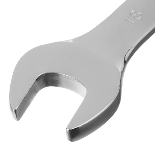 Ключ комбинированный трещоточный, 18 мм, CrV, зеркальный хром Matrix Professional по ценам производителя в Уфе с доставкой по всей России