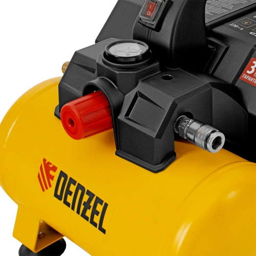 Компрессор  DLS750/6 безмасляный малошумный 750 Вт, 140 л/мин,ресивер 6 л Denzel по ценам производителя в Уфе с доставкой по всей России