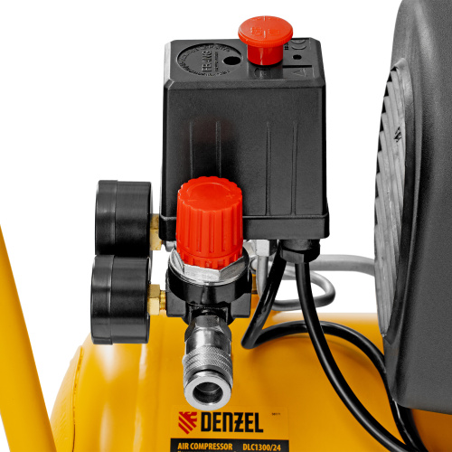 Компрессор воздушный DLC1300/24 безмасляный 1.3 кВт, 24 литра, 206 л/мин Denzel по ценам производителя в Уфе с доставкой по всей России