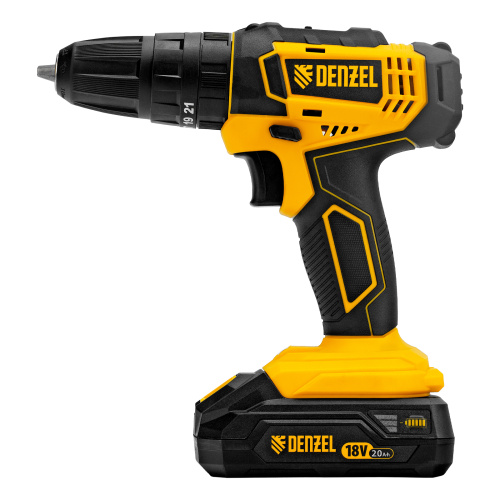 Дрель-шуруповерт аккумуляторная ударная CID-18-02BM, Li-Ion, 18 В, 2 акк. Denzel по ценам производителя в Уфе с доставкой по всей России