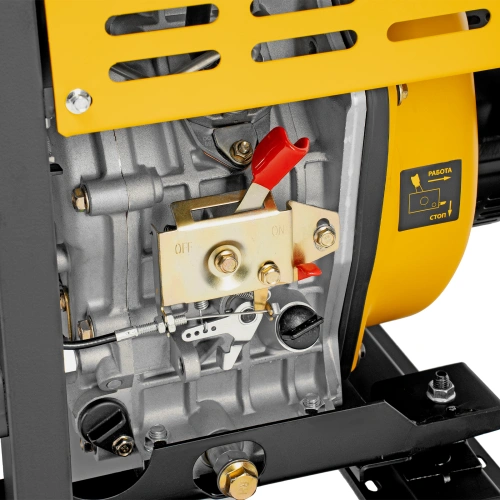 Генератор дизельный DES-55E, 5,5 кВт, 230 В, 11 л, электростартер Denzel по ценам производителя в Уфе с доставкой по всей России