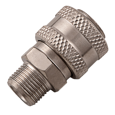 Муфта универсальная быстросъемная ("мама") 3/8, внешняя резьба, 2 шт, Stels по ценам производителя в Уфе с доставкой по всей России