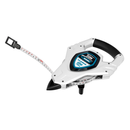 Рулетка геодезическая 50 м х 13 мм, откр, корп, металлическая лента, Super-Нейлон, двусторонняя шкала Gross по ценам производителя в Уфе с доставкой по всей России