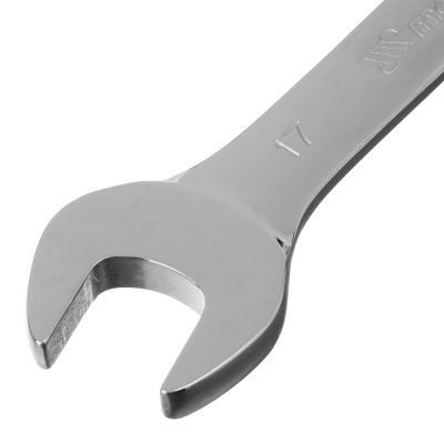 Ключ комбинированный трещоточный, 17 мм, CrV, шарнирный, зеркальный хром Matrix Professional по ценам производителя в Уфе с доставкой по всей России