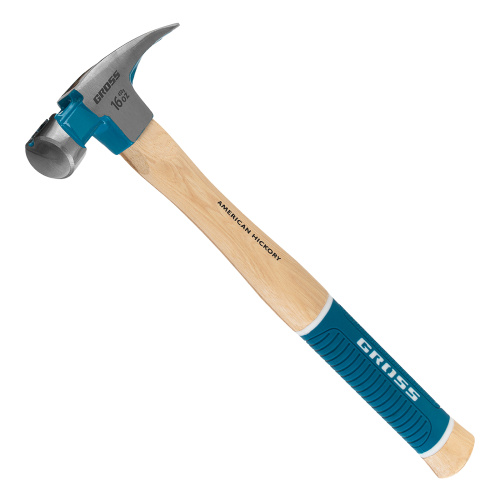 Молоток-гвоздодер, 450 г, угол 75, магнит, обрезиненная рукоятка American hickory GROSS по ценам производителя в Уфе с доставкой по всей России
