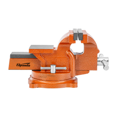 Тиски слесарные, 100 мм, поворотные, с наковальней Sparta по ценам производителя в Уфе с доставкой по всей России